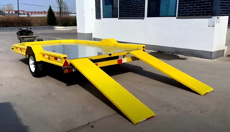 1.5-ton single axle flatbed trailer